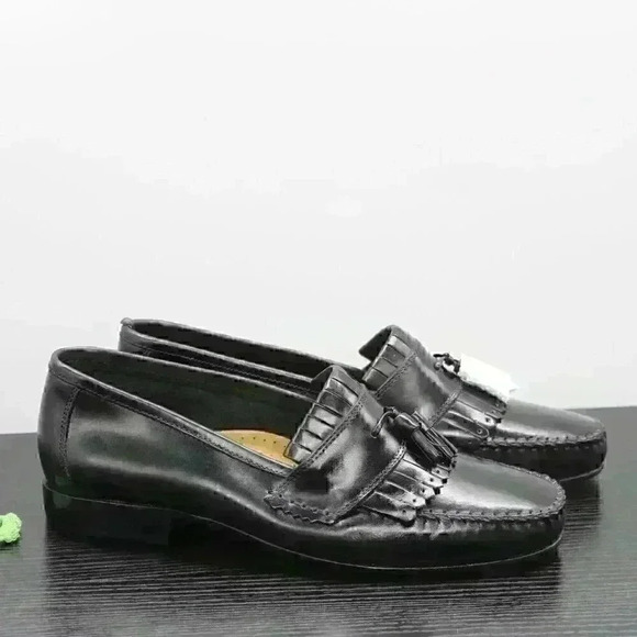 Georgio Brutini Columbus Men's Black Loafers Shoes - Picture 2 of 13